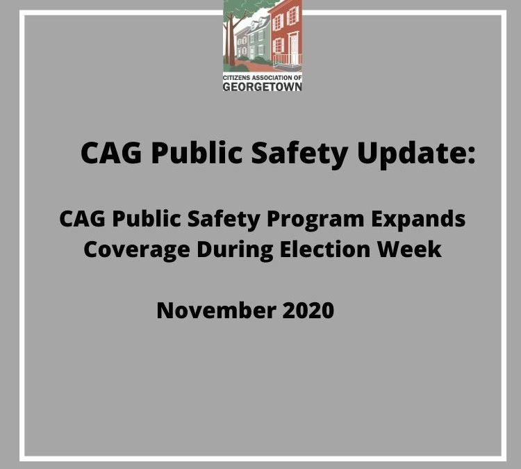 CAG Public Safety Program Expands Coverage During Election Week